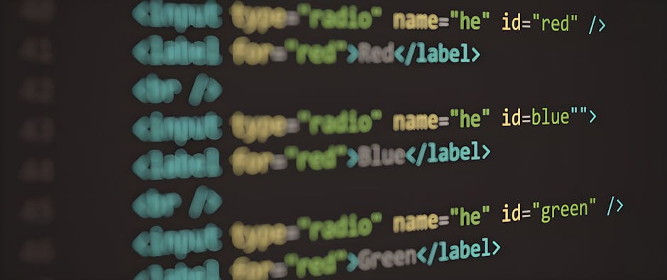 A close-up photograph of a computer screen displaying lines of CSS code using syntax highlighting in various colors such as orange, yellow, purple, and white. The code involves styling elements like b